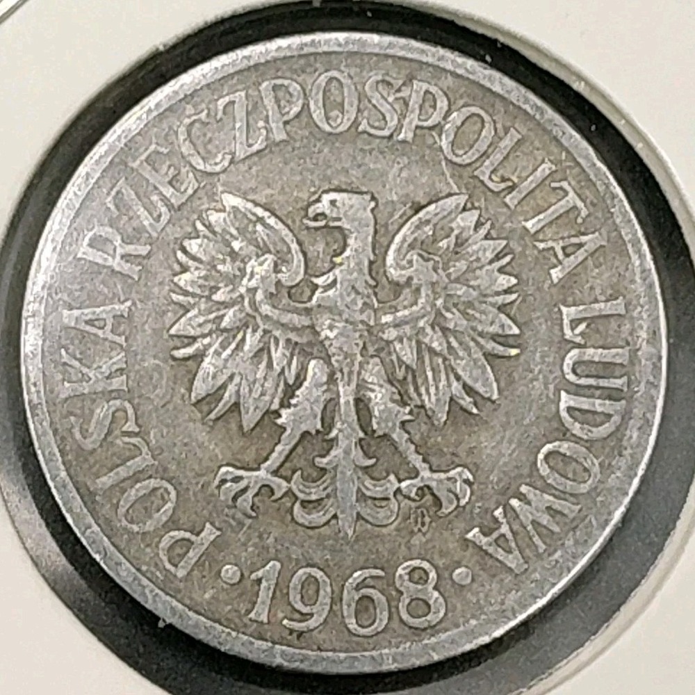 1968 POLAND 20 GROSZY Coin RZECZPOSPOLITA POLSKA Collect Rare BR1.1GA4024